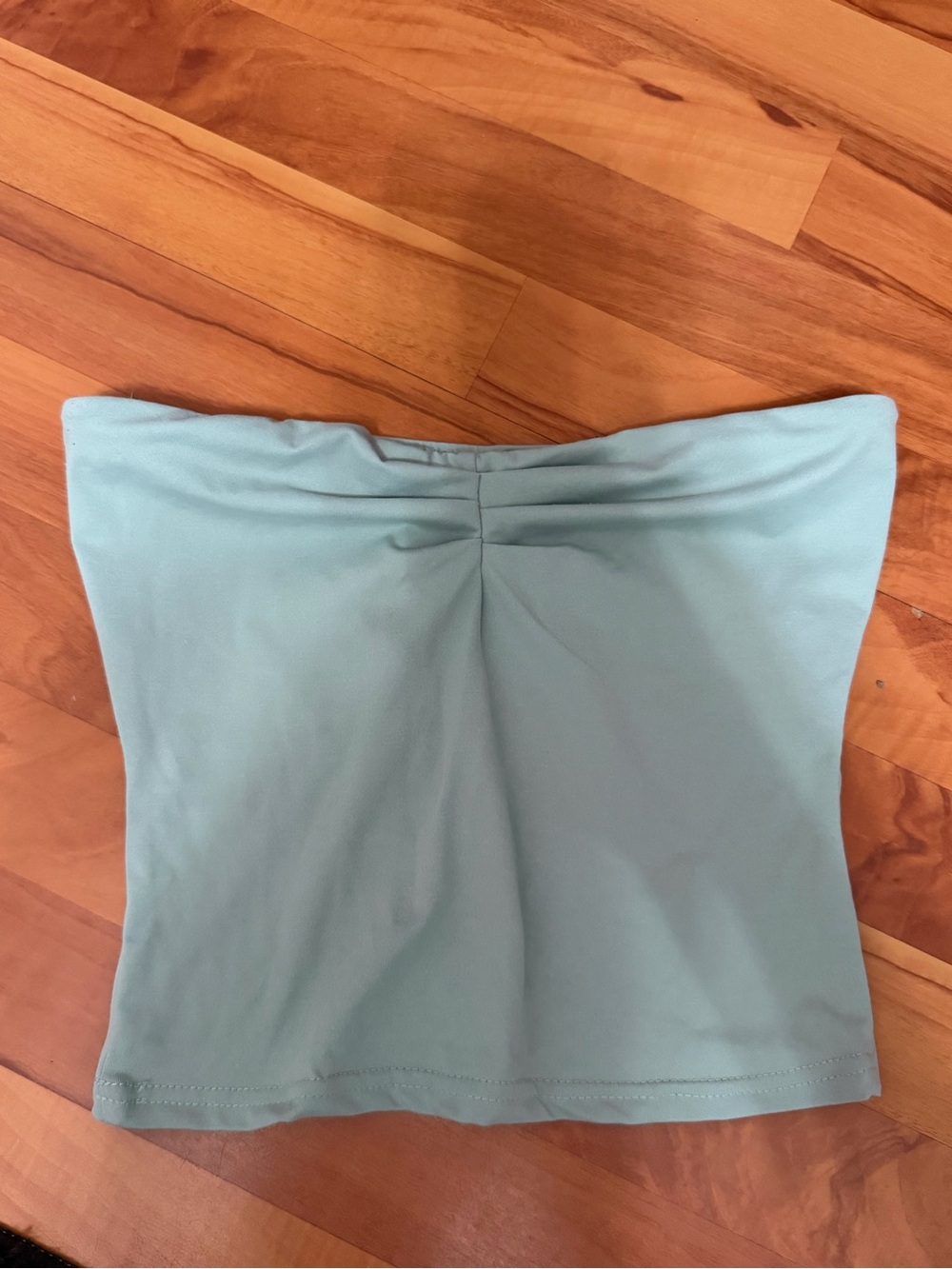 Light Aqua Strapless Tube Top
